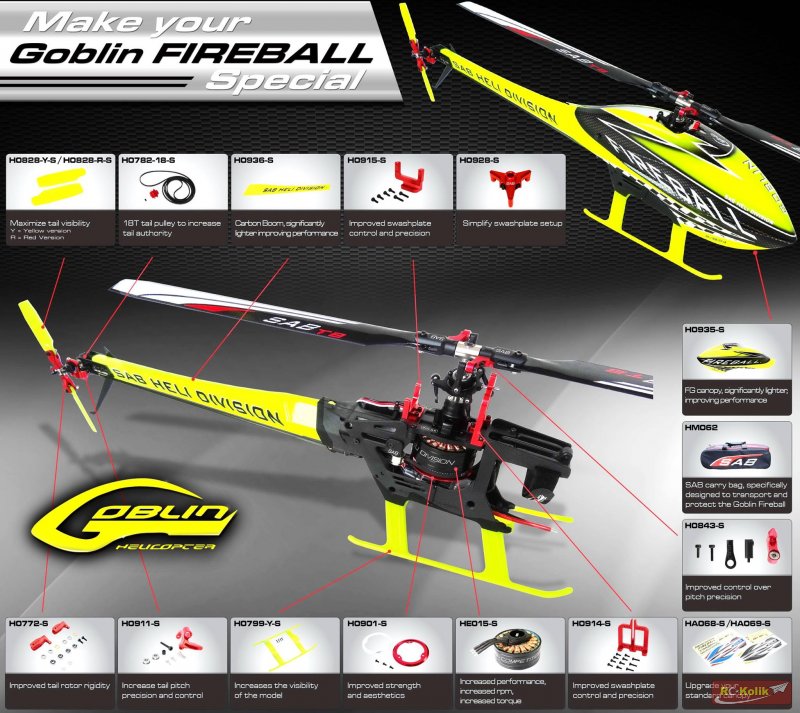 SAB' dan Goblin 280 - Fireball Upgrade Parçaları