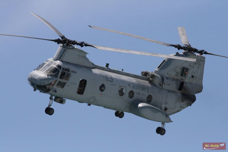 Boeing Vertol CH-46 Sea Knight / 450 Size TANDEM Model Helikopter projesi